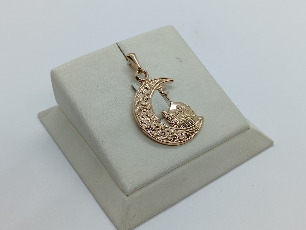 ПОДВЕСКА ПОЛУМЕСЯЦ БЕЗ КАМНЯ (Au 585)