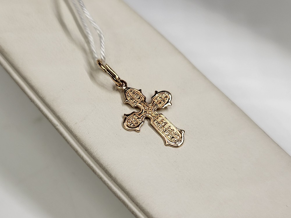 ПОДКБК585 ПОДВЕСКА КРЕСТ БЕЗ КАМНЯ (Au 585)