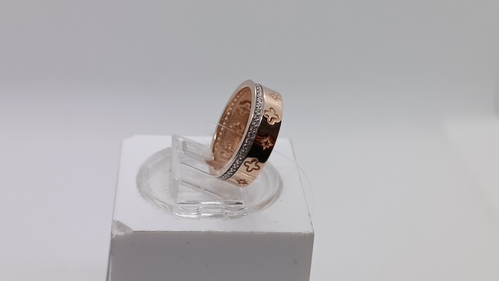 КОЛЬЦО С КАМНЯМИ (Au 585)