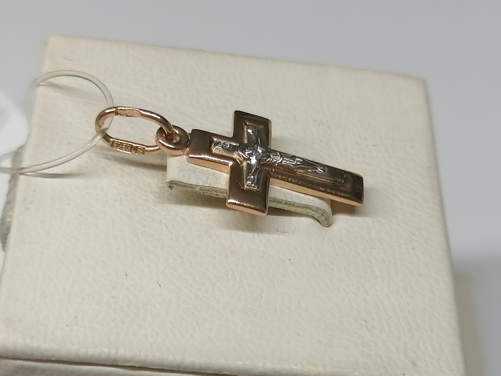 121451 ПОДВЕСКА КРЕСТ (Au 585)