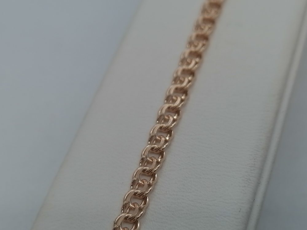 7050200-19 БРАСЛЕТ ПОЛНОВЕСНЫЙ Бисмарк (Au 585) 7050200-19 БРАСЛЕТ ПОЛНОВЕСНЫЙ Бисмарк (Au 585)