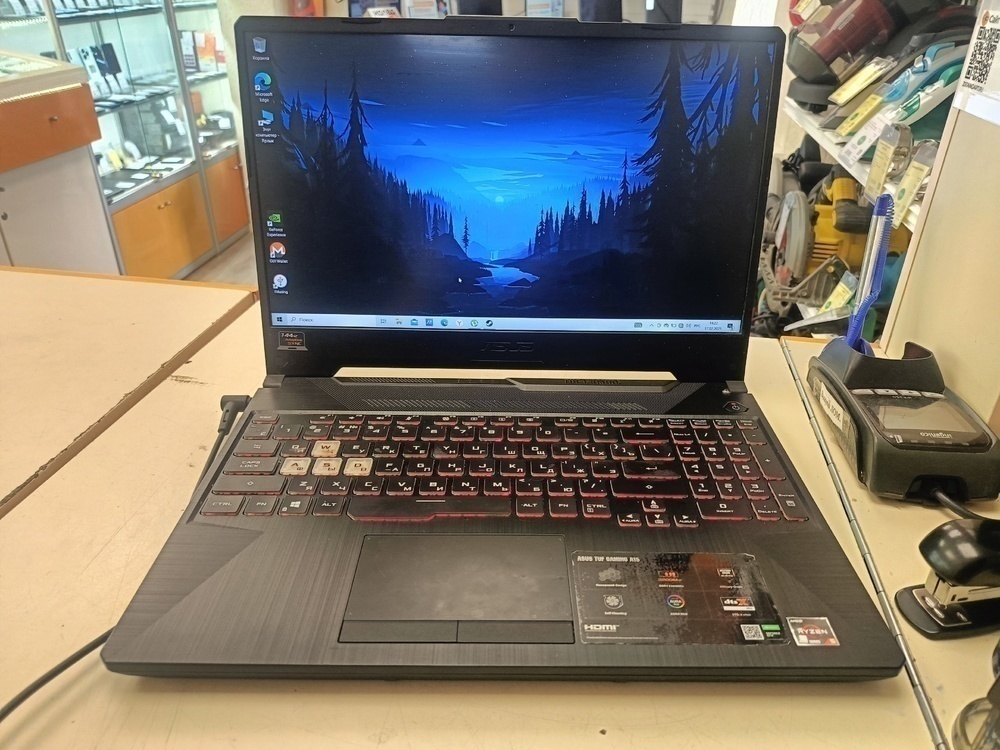 Ноутбук ASUS; Ryzen 5 4600H, GeForce GTX 1650 TI, 16 Гб, 512 GB, Нет