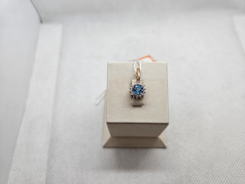 ПОДКМИ585 ПОДВЕСКА С КАМНЯМИ (Au 585)