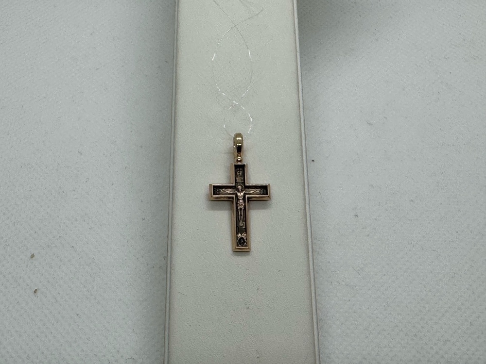 ПОДВЕСКА КРЕСТ без камня (Au 585)