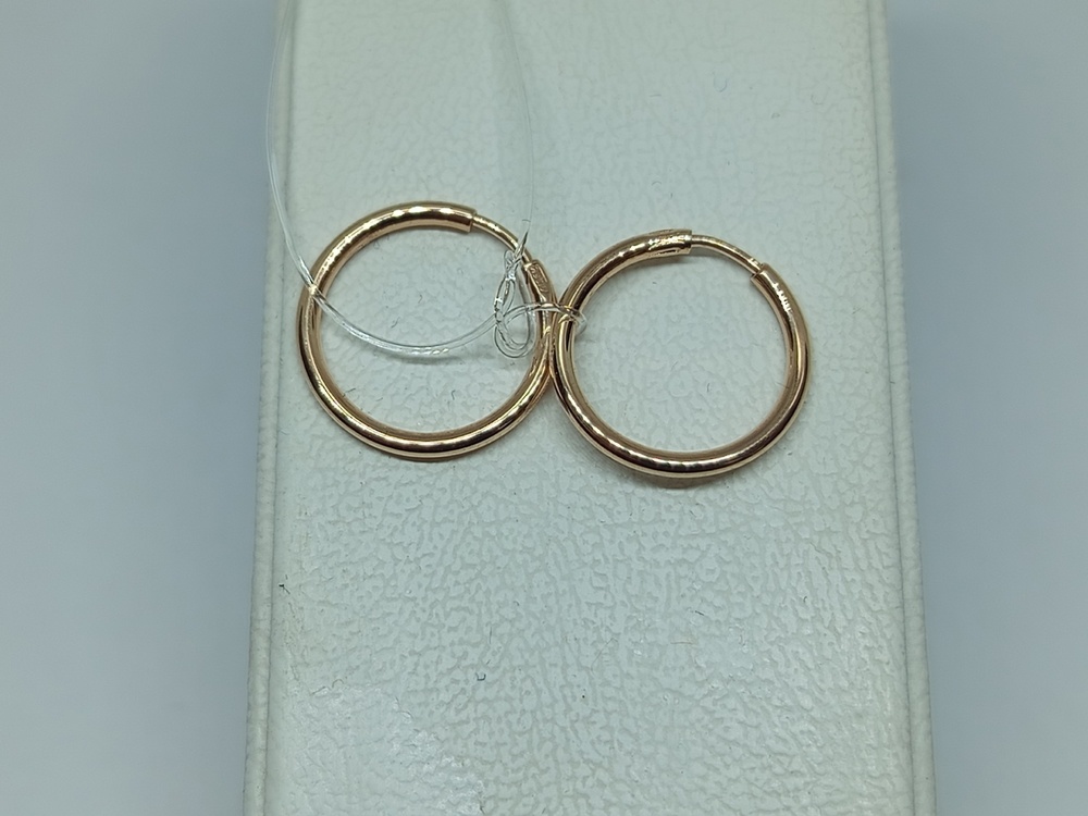 СЕРЬГИ КОНГО без камня (Au 585)