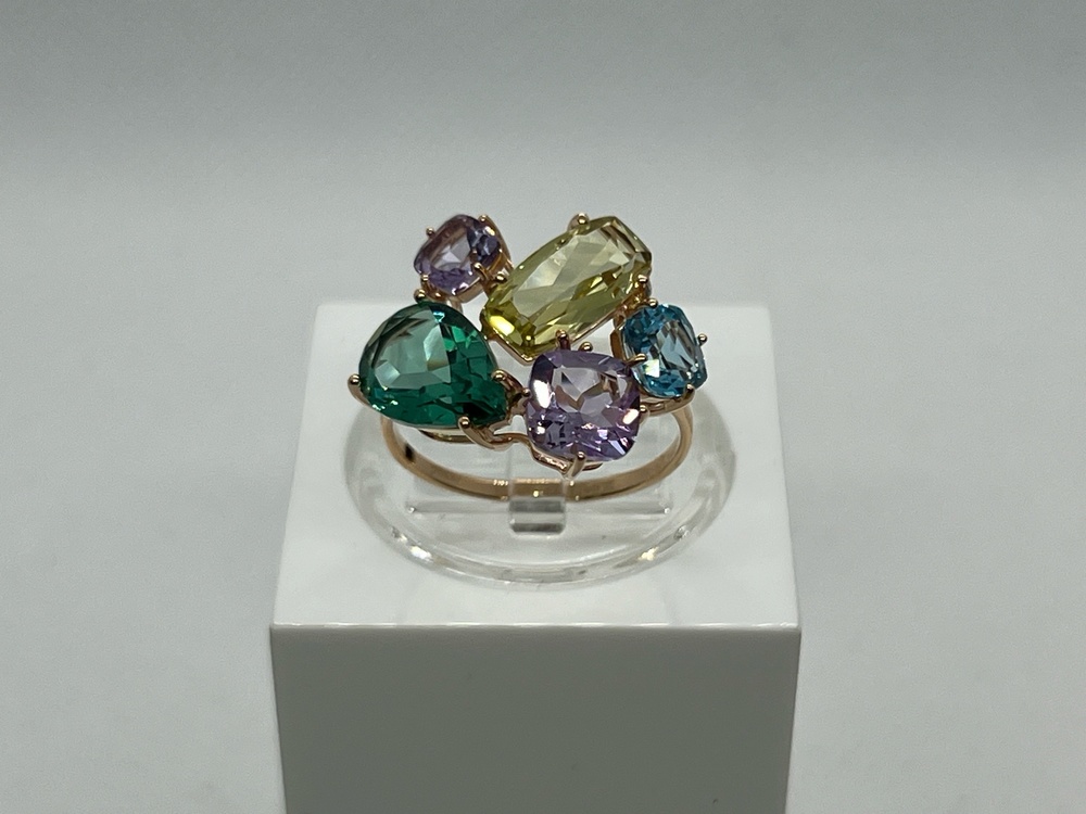КОЛКМИ585 КОЛЬЦО С КАМНЯМИ (Au 585) КОЛКМИ585 КОЛЬЦО С КАМНЯМИ (Au 585)