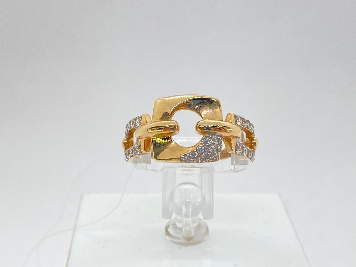 КОЛЬЦО С КАМНЯМИ (Au 585)