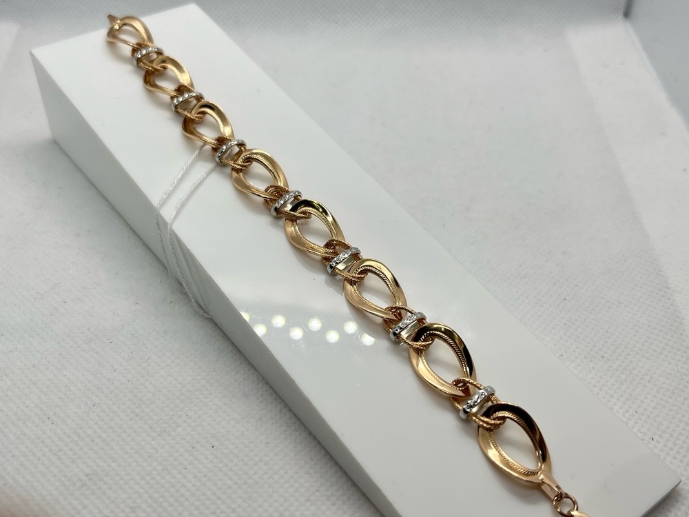 БРАСЛЕТ ПОЛНОВЕСНЫЙ Фантазия Au 585