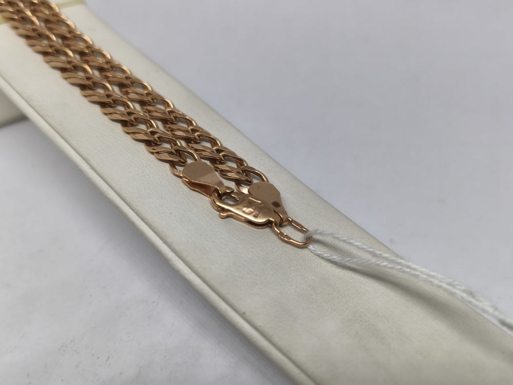 ЦЕПЬ ПОЛНОВЕСНАЯ Ромб двойной (Au 585)