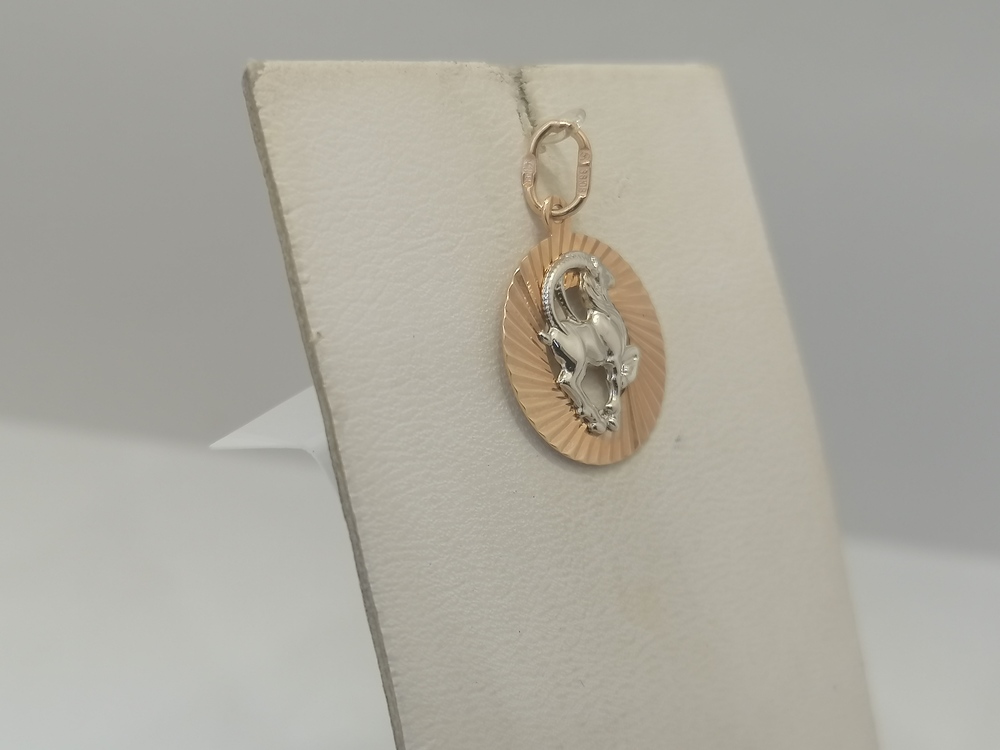 ПОДВЕСКА Знак зодиака КОЗЕРОГ (Au 585)