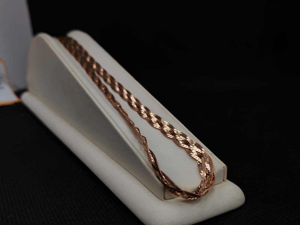 ЦЛКП585 ЦЕПЬ ПОЛНОВЕСНАЯ Косичка(париджина) (Au 585)