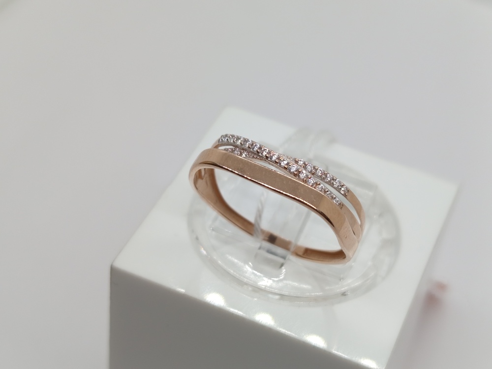 КОЛКМИ585 КОЛЬЦО С КАМНЯМИ (Au 585)
