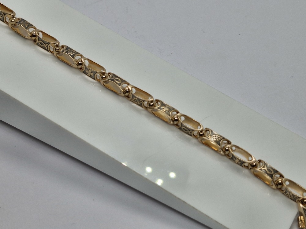 БРАСЛЕТ ПОЛНОВЕСНЫЙ Фантазия Au 585