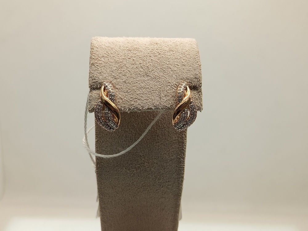 СКМИ585 СЕРЬГИ С КАМНЯМИ (Au 585)