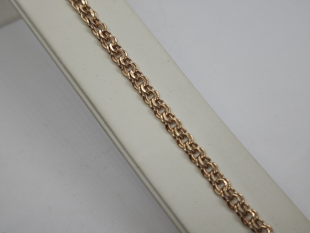 БРАСЛЕТ ПУСТОТЕЛЫЙ Бисмарк Au 585