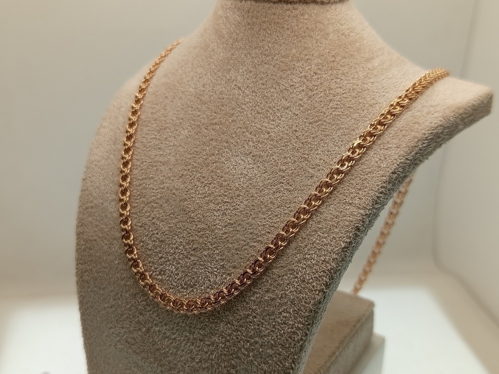 ЦЕПЬ ПУСТОТЕЛАЯ Бисмарк (Au 585)