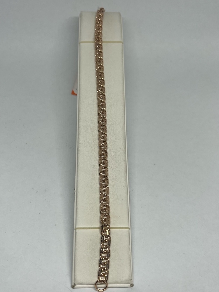 БЛБ585 БРАСЛЕТ ПОЛНОВЕСНЫЙ Бисмарк (Au 585)