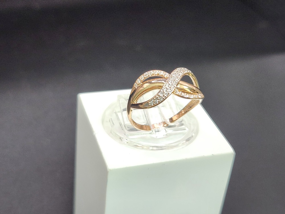 КОЛКМИ585 КОЛЬЦО С КАМНЯМИ (Au 585)