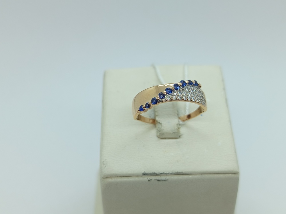 КОЛКМИ585 КОЛЬЦО С КАМНЯМИ (Au 585)
