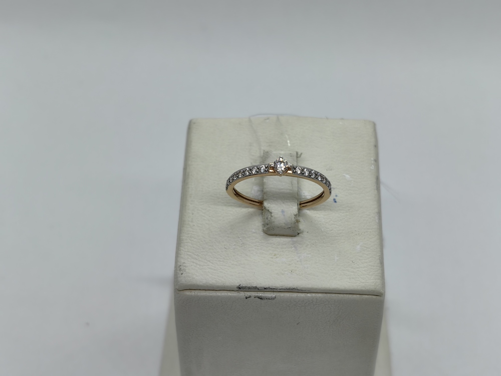 КОЛЬЦО С КАМНЯМИ (Au 585)