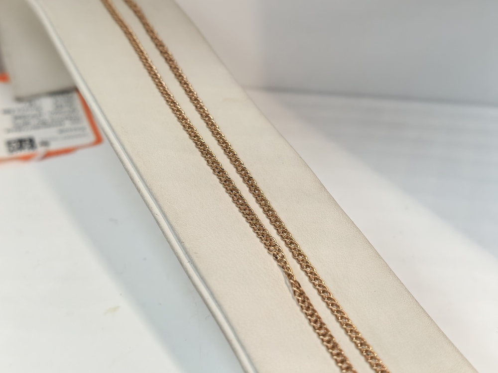 ЦЕПЬ ПУСТОТЕЛАЯ Ромб двойной (Au 585)