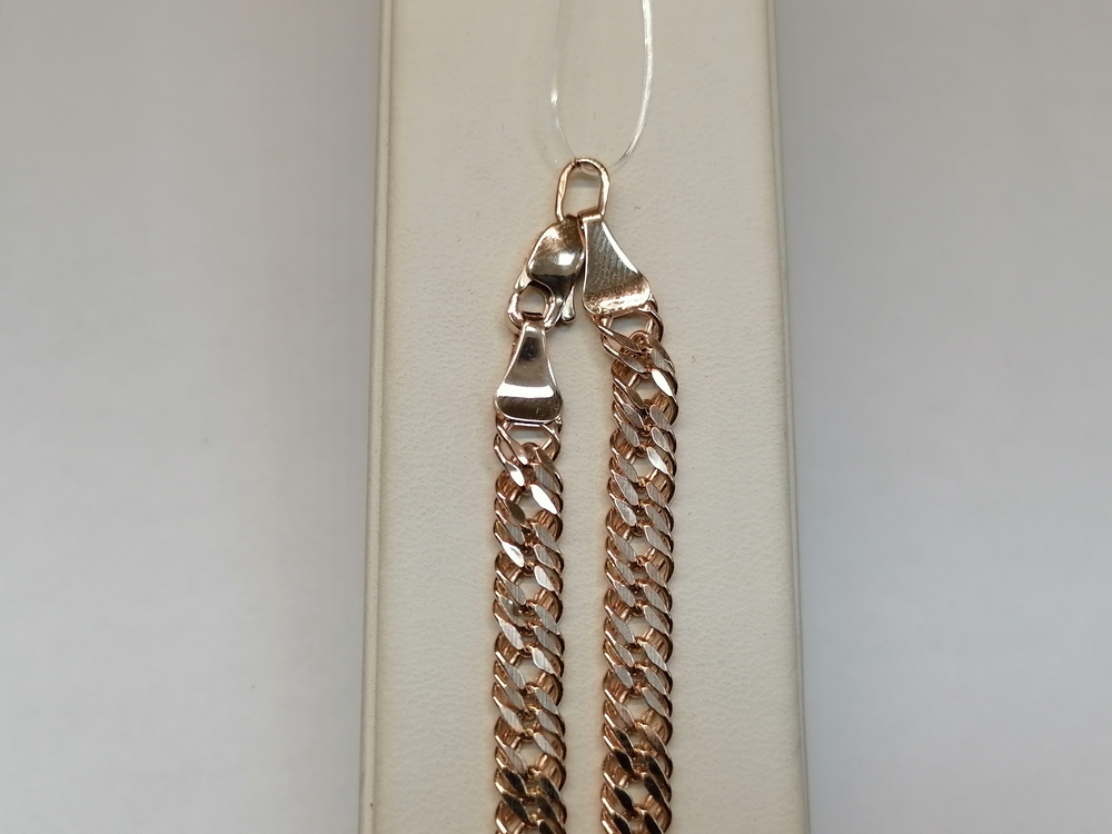 ЦЕПЬ ПУСТОТЕЛАЯ Ромб тройной (Au 585)