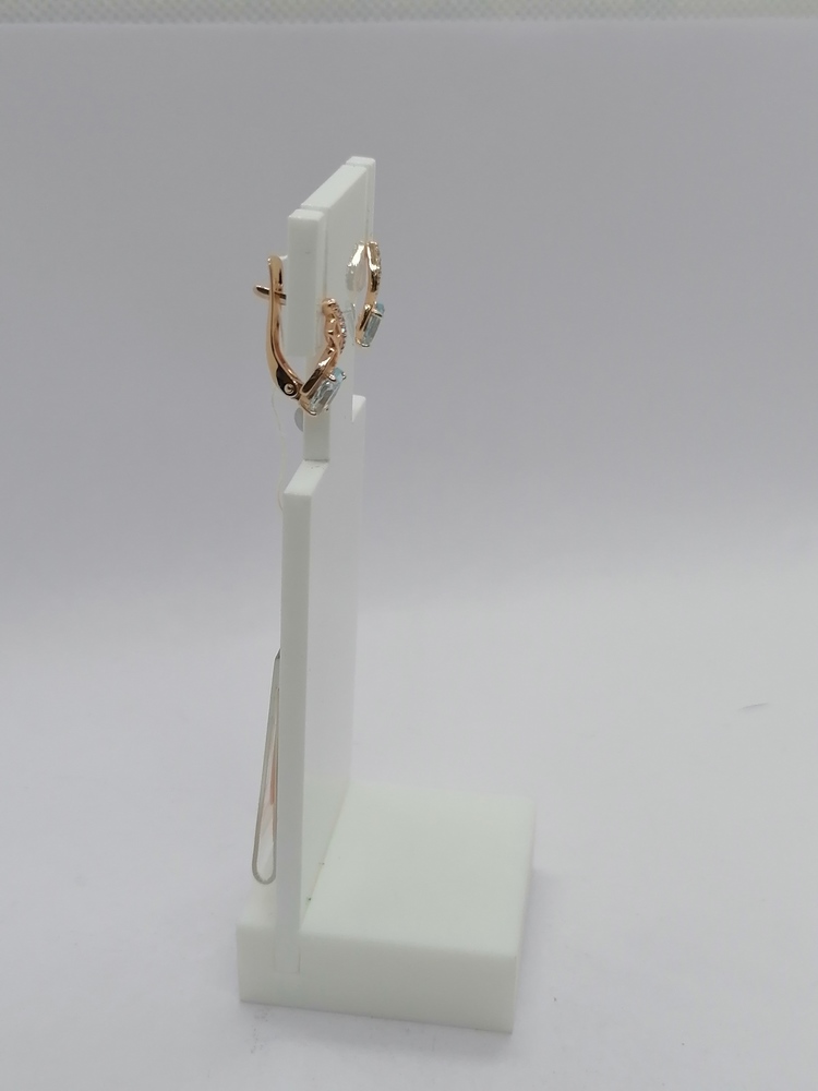 СКМИ585 СЕРЬГИ С КАМНЯМИ (Au 585)