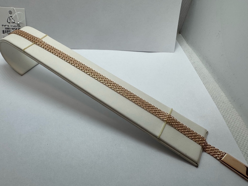 БРАСЛЕТ ПОЛНОВЕСНЫЙ Бисмарк тройной (Au 585)