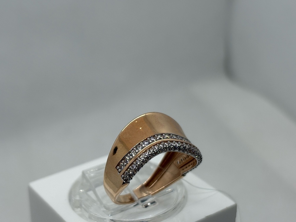 КОЛЬЦО С КАМНЯМИ (Au 585)