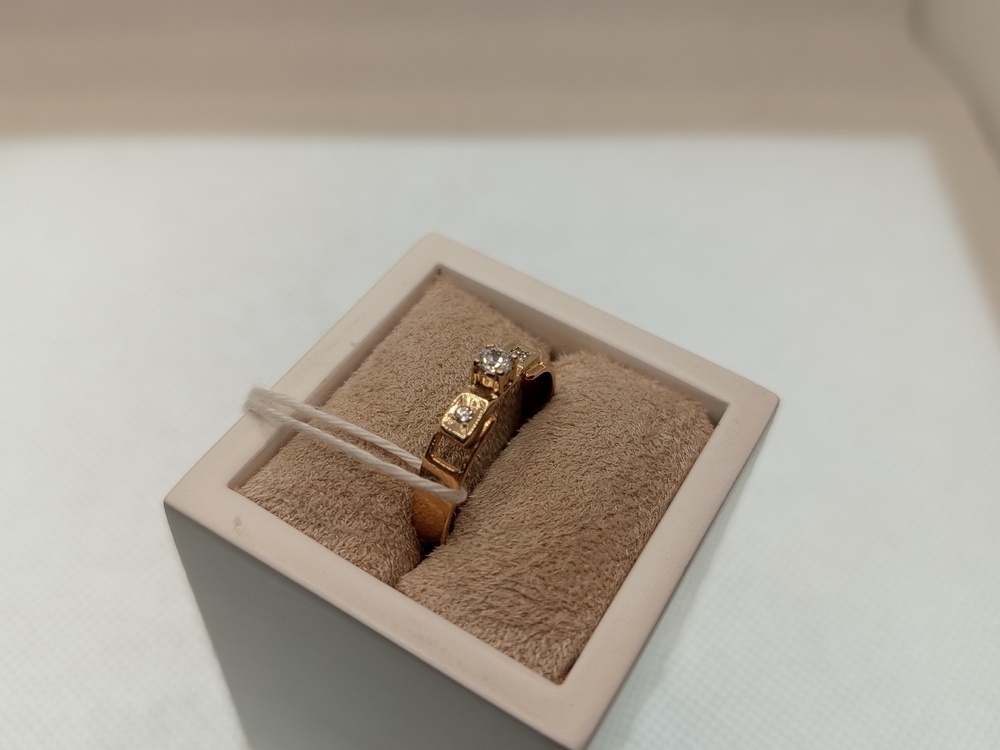 КОЛКМИ585 КОЛЬЦО С КАМНЯМИ (Au 585)