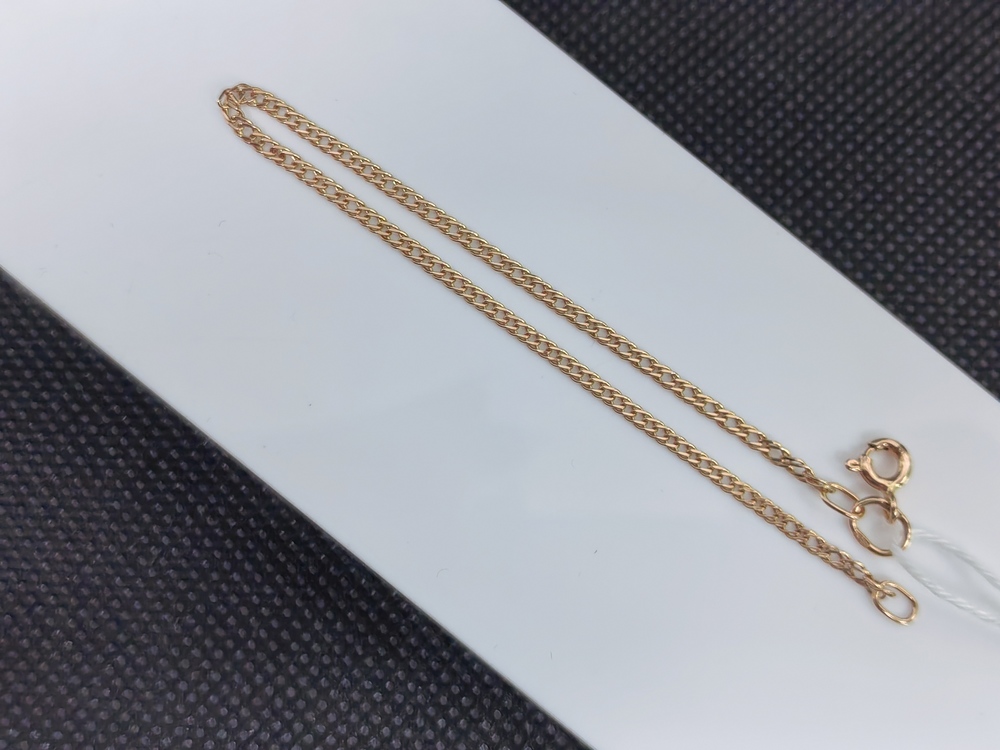 БРАСЛЕТ ПОЛНОВЕСНЫЙ Ромб двойной Au 585