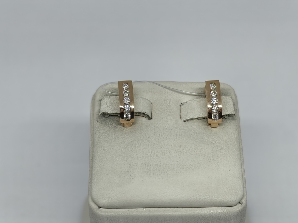 СЕРЬГИ С КАМНЯМИ (Au 585)