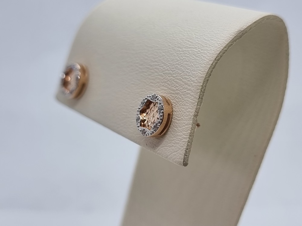 СЕРЬГИ ПУСЕТЫ с камнями (Au 585)