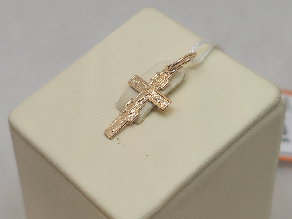 ПОДКБК585 ПОДВЕСКА КРЕСТ БЕЗ КАМНЯ (Au 585)