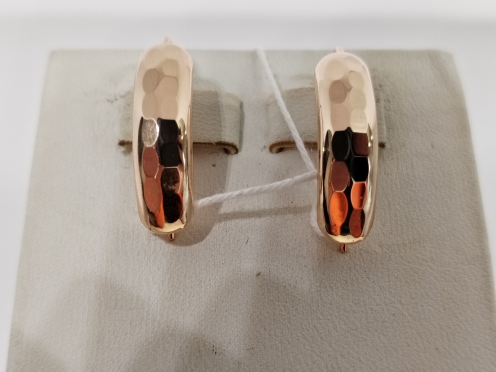 СБКМ585 СЕРЬГИ БЕЗ КАМНЯ (Au 585)