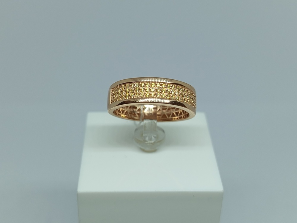 КОЛЬЦО С КАМНЯМИ (Au 585)