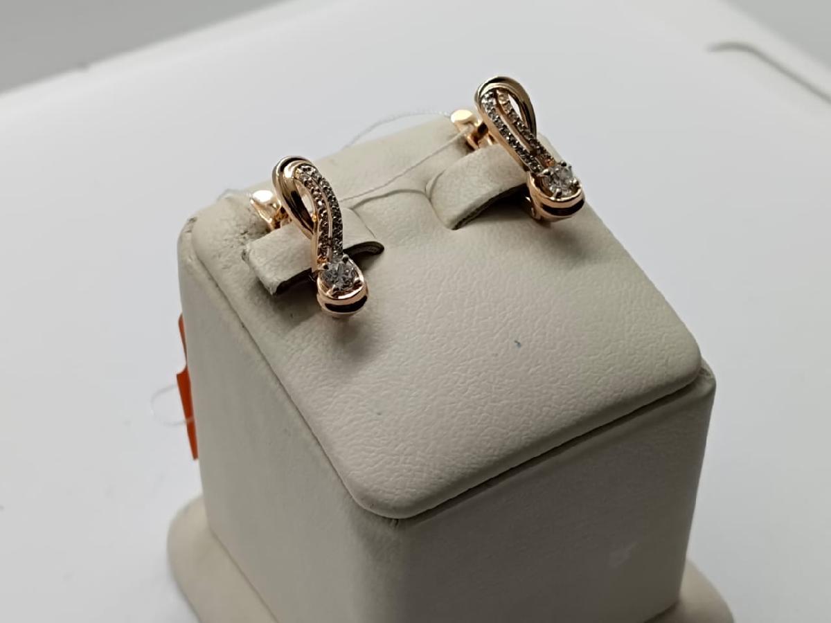 СЕРЬГИ С КАМНЯМИ (Au 585)