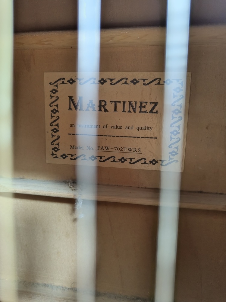 Гитара акустическая Martinez FAW-702TWRS