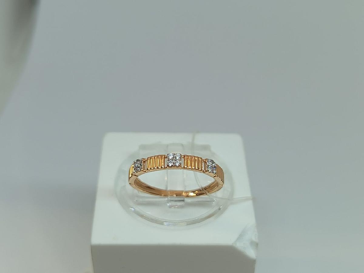 КОЛЬЦО С КАМНЯМИ (Au 585)