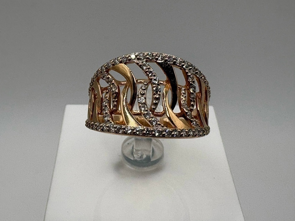 КОЛКМИ585 КОЛЬЦО С КАМНЯМИ (Au 585)