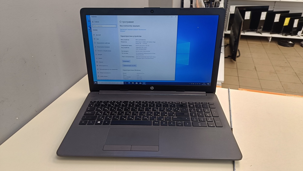 Ноутбук HP 15s-eq0056ur; Ryzen 5 3500U, Radeon Vega 8, 8 Гб, 256 Гб, Нет