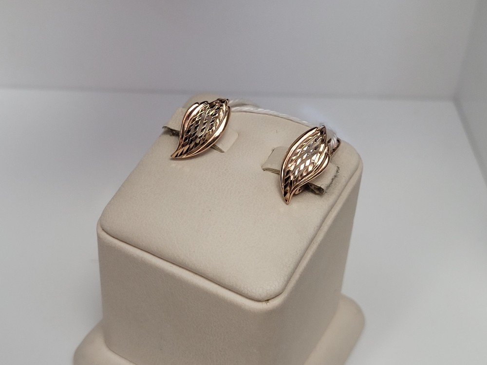 СБКМ585 СЕРЬГИ БЕЗ КАМНЯ (Au 585)