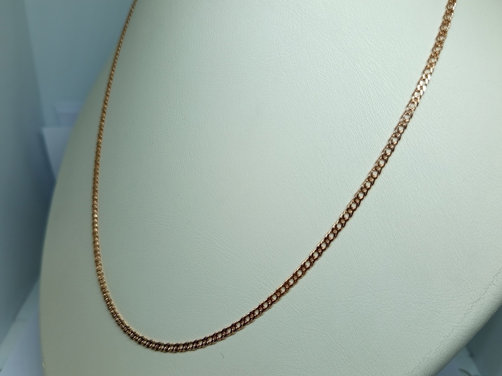 ЦЕПЬ ПОЛНОВЕСНАЯ Ромб двойной (Au 585)