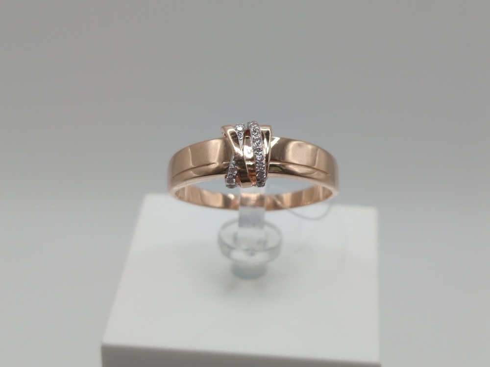 КОЛЬЦО С КАМНЯМИ (Au 585)