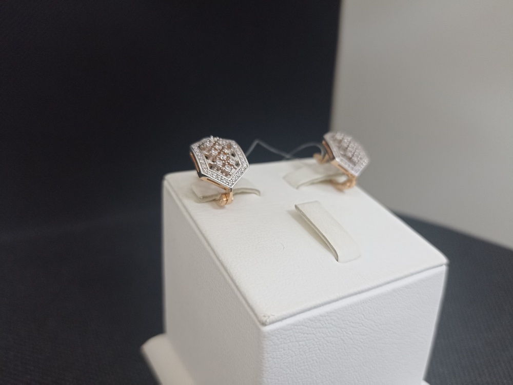 СЕРЬГИ С КАМНЯМИ (Au 585)