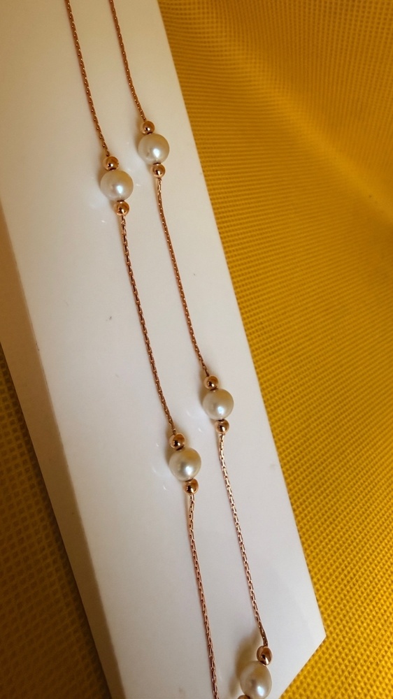 КОЛЬЕ С КАМНЯМИ Au 585