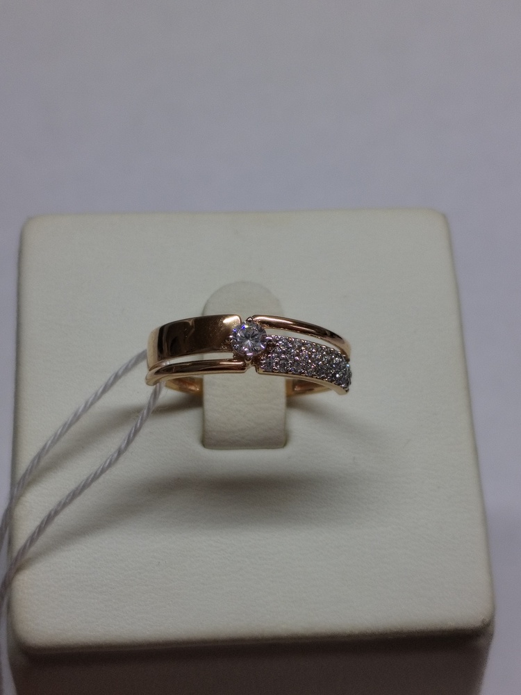 КОЛКМИ585 КОЛЬЦО С КАМНЯМИ (Au 585)