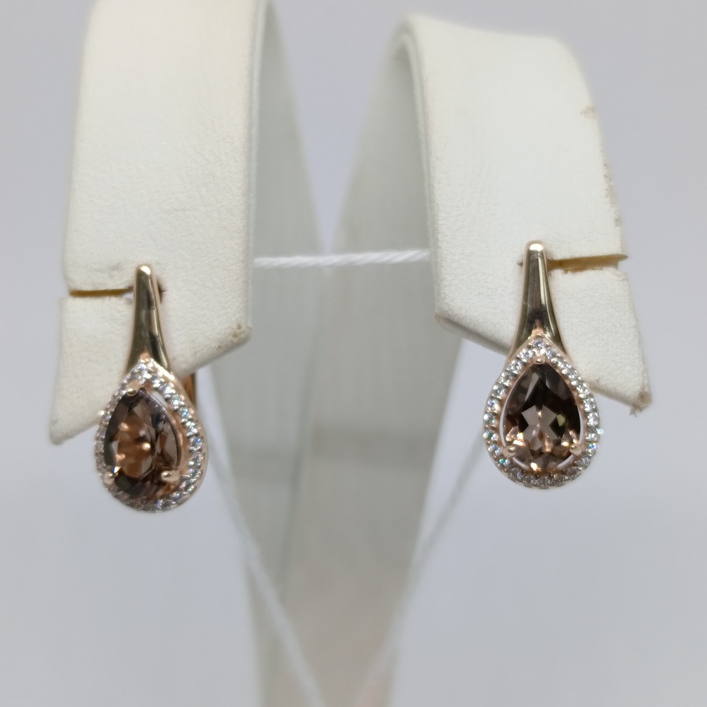 СЕРЬГИ С КАМНЯМИ (Au 585)