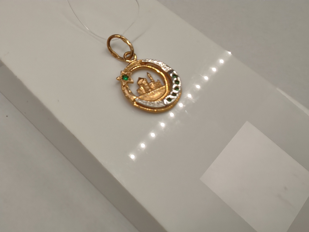 ПОДВЕСКА МЕЧЕТЬ с камнями (Au 585)