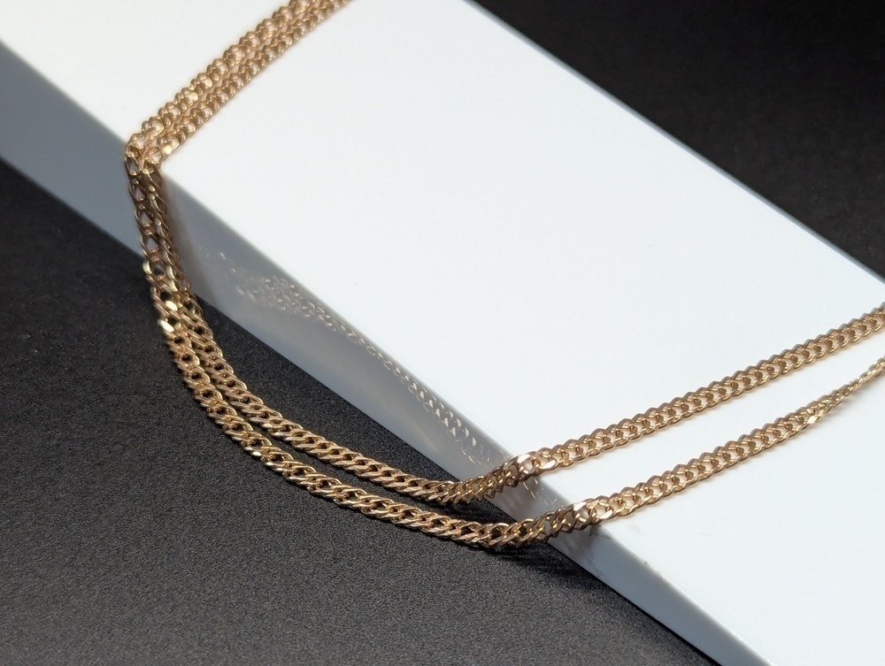 ЦЛР2585 ЦЕПЬ ПОЛНОВЕСНАЯ Ромб двойной (Au 585)